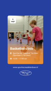 Basketbal clinic Sportrecreade Ten Boer social share banner