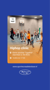 Hiphop clinic Sportrecreade Ten Boer social share banner