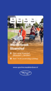 Wandelweek Bloemhof Sportrecreade Ten Boer social share banner
